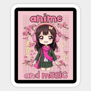 Dynamic Anime Vibes: A Journey of Color and Emotion Sticker